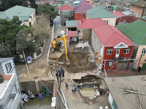Keşlədə sökülən evə kompensasiya ödəniləcək