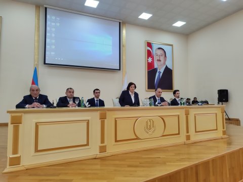 Gəncə Dövlət Universitetində tələbələrlə maarifləndirici görüş - FOTO