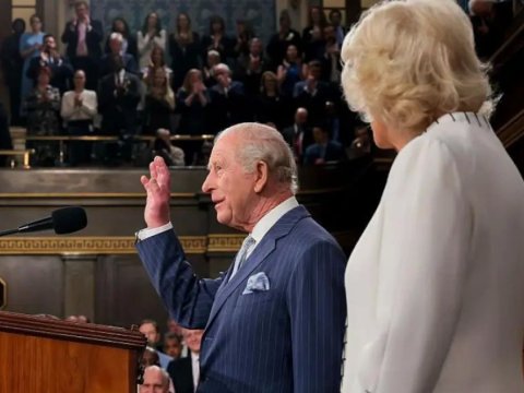 Король Карл III выступил в Конгрессе США