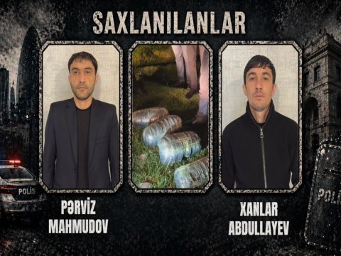 Narkokuryerlər saxlanıldı
