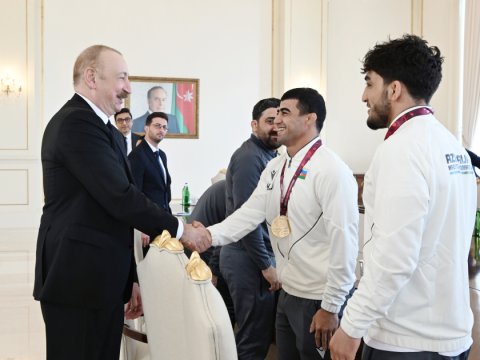 İdmançılarımızda qələbə əzmi çox güclüdür - İlham Əliyev