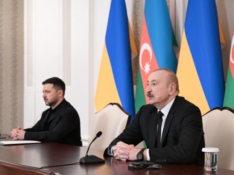 İlham Əliyevə İrpen şəhərinin fəxri vətəndaşı adı verildi