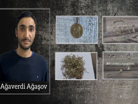 Mağazadan 12500 manatlıq qızıl oğurlandı