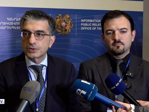 Ermeni gazeteci Azerbaycanlı temsilcileri rahatsız etti - VİDEO