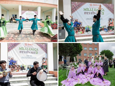 BMU-da Milli Xalça Festivalı keçirilib - FOTOLAR