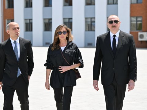 Prezident və birinci xanım Cəbrayılın Şükürbəyli kəndinin açılışında&nbsp;- YENİLƏNİB