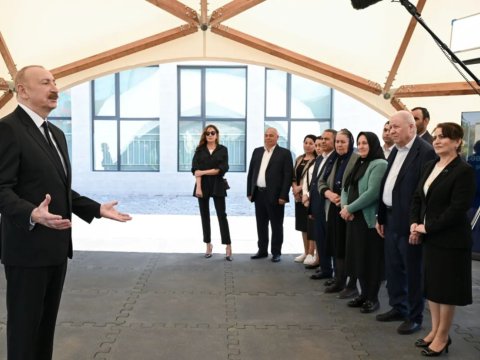 Şükürbəyli kəndi tamamilə yenidən qurulub -&nbsp;Prezident