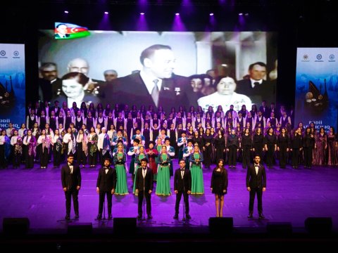Bədii yaradıcılıq müsabiqə-festivalının yekun konserti keçirilib - FOTOLAR