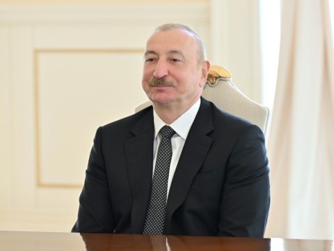 İlham Əliyev Slovakiya Milli Şurasının sədrini qəbul edib