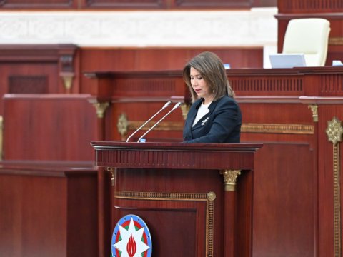 Bahar Muradova Milli Məclisdə hesabat verəcək
