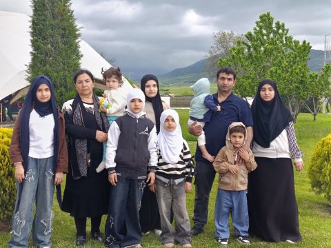 10 övladı olan gənc ailə Xocalıya köçdü&nbsp;- FOTO&nbsp;