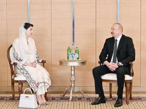 İlham Əliyev Pakistanın Pəncab əyalətinin Baş nazirini qəbul etdi