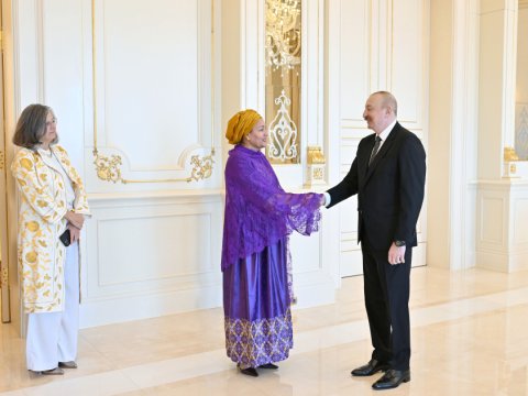 İlham Əliyev Quterreşin müavinini&nbsp;qəbul etdi