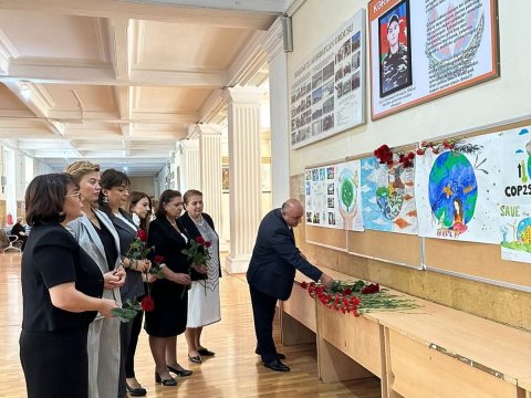 Şəhid Elçin Kərimbəylinin həyat yolu şagirdlərə nümunə göstərildi