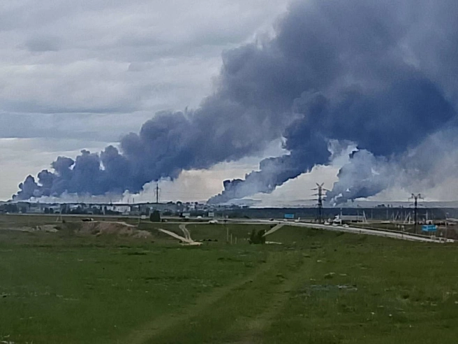 Oil terminal in St. Petersburg hit