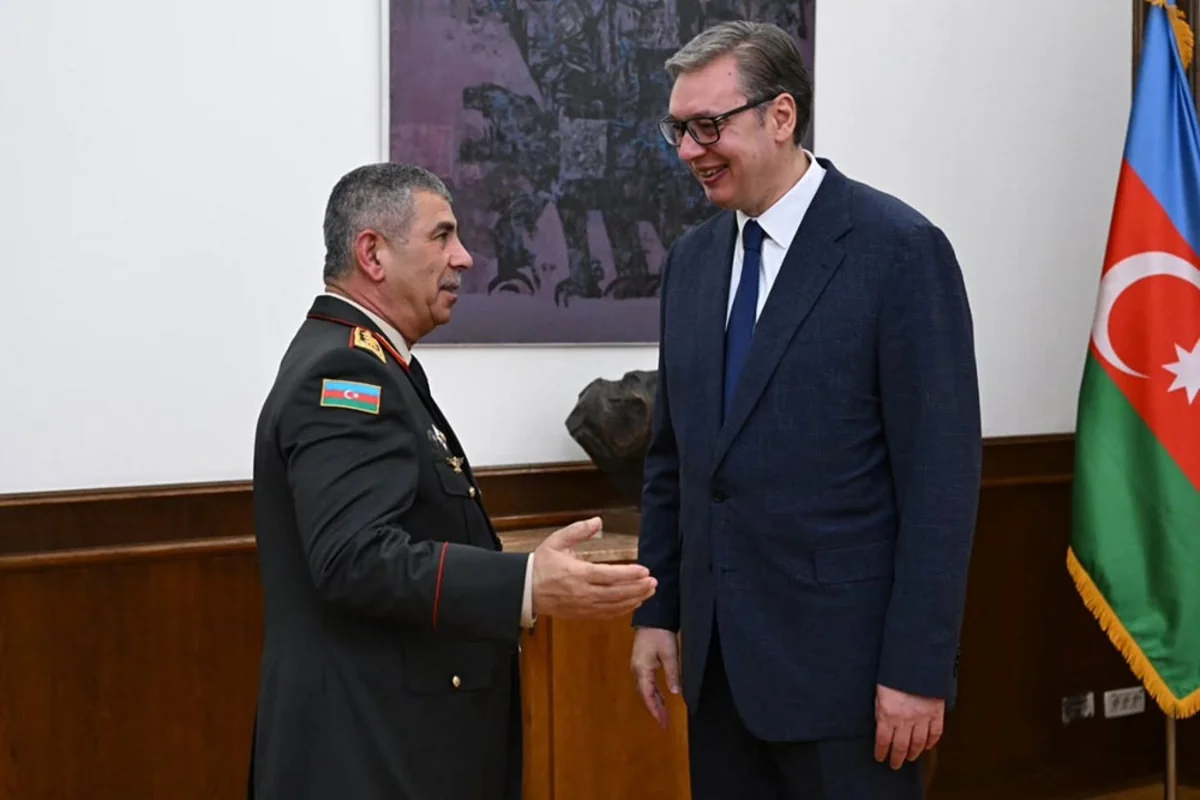 Vuçiç Zakir Həsənovu qəbul edib - FOTO