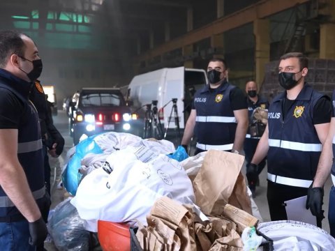5 tona yaxın narkotik vasitə məhv edilib - VİDEO