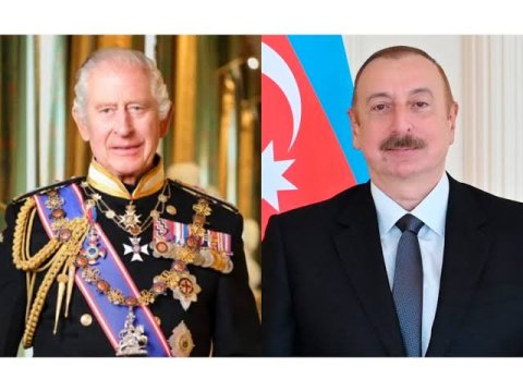 İlham Əliyev III Çarlzı təbrik etdi
