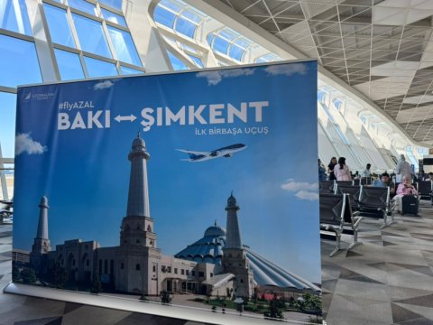 Bakı&ndash;Şımkent reysi başladı
