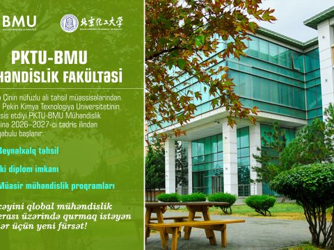 BMU-da yeni fakültə açılır: İlk tələbələr qəbul ediləcək
