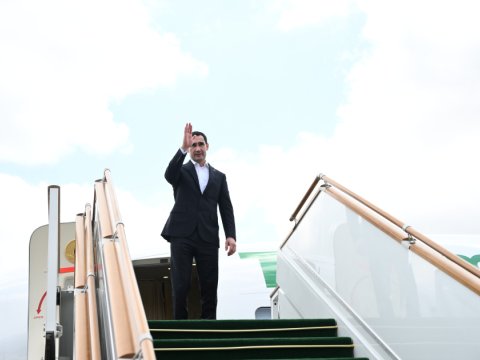 Berdiməhəmmədov Füzulidən Türkmənistana qayıtdı - FOTO