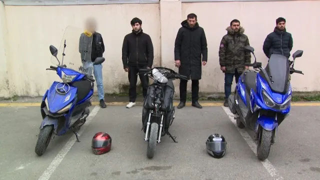 Moped oğruları tutuldu