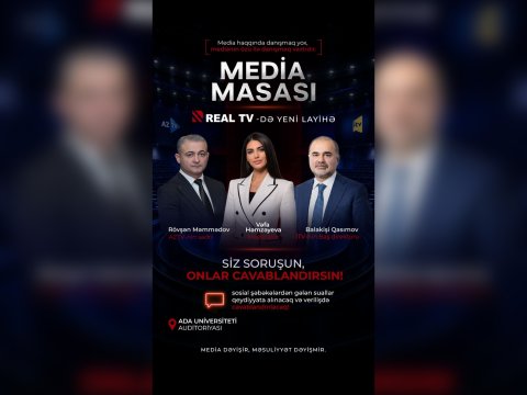 AzTV və İTV-nin rəhbərləri müzakirəyə çıxacaqlar - Real TV-də YENİ LAYİHƏ