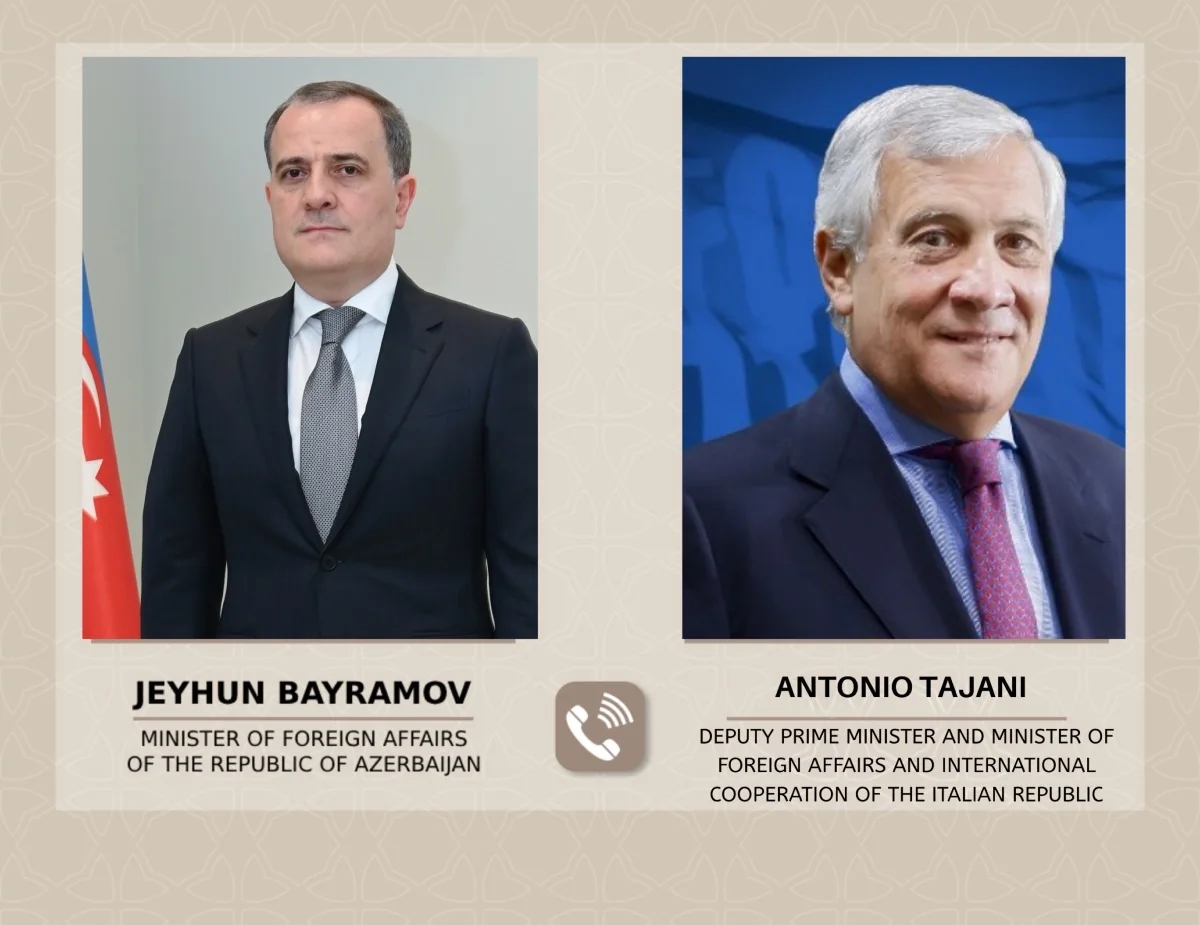 Ceyhun Bayramov italiyalı həmkarı ilə&nbsp;telefon danışığı aparıb