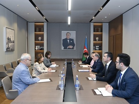Ceyhun Bayramov Bombergerlə görüşüb