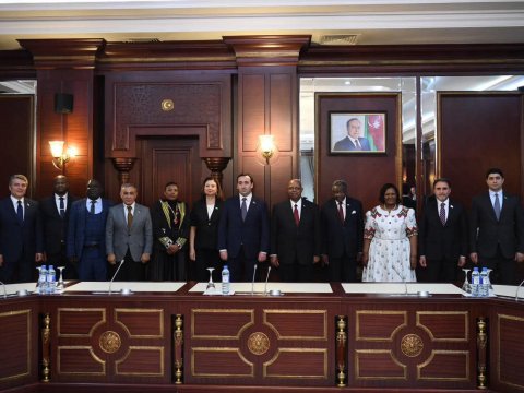 Mahir Süleymanlı Zimbabvedən gələn nümayəndə heyətini qəbul edib