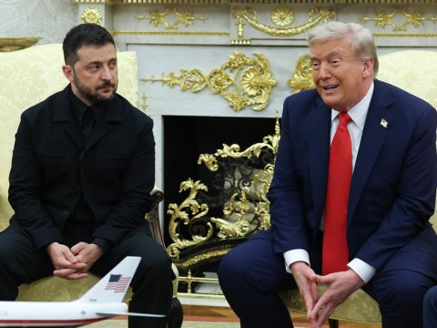 Tramp: Zelenski ilə mətbuat konfransı çox yaxşı keçdi