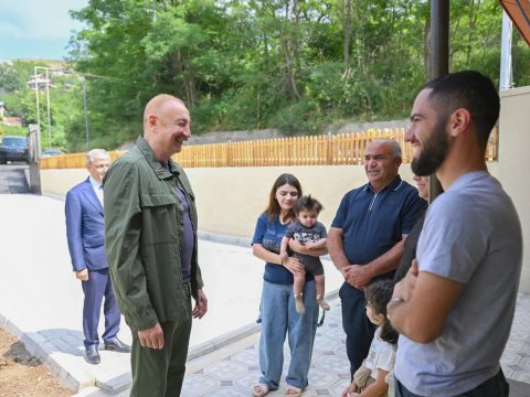 Artıq köçkün həyatı keçmişdə qaldı -&nbsp;Prezident