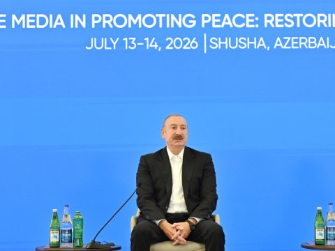 Prezident IV Şuşa Qlobal Media Forumunda iştirak edib - FOTOLAR