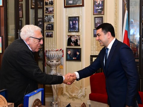 Adil Kərimli Azərbaycan Yazıçılar Birliyinin sədri Anarla görüşüb