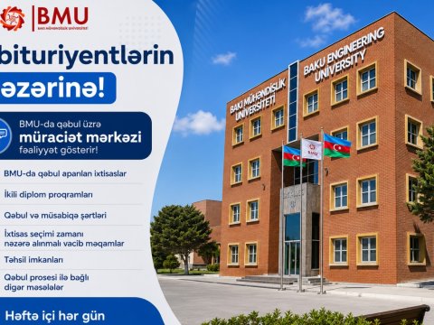 BMU-ya qəbul olmaq istəyən&nbsp;abituriyentlərin nəzərinə!