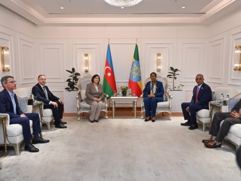 Spiker Sahibə Qafarova Efiopiyaya getdi - FOTO