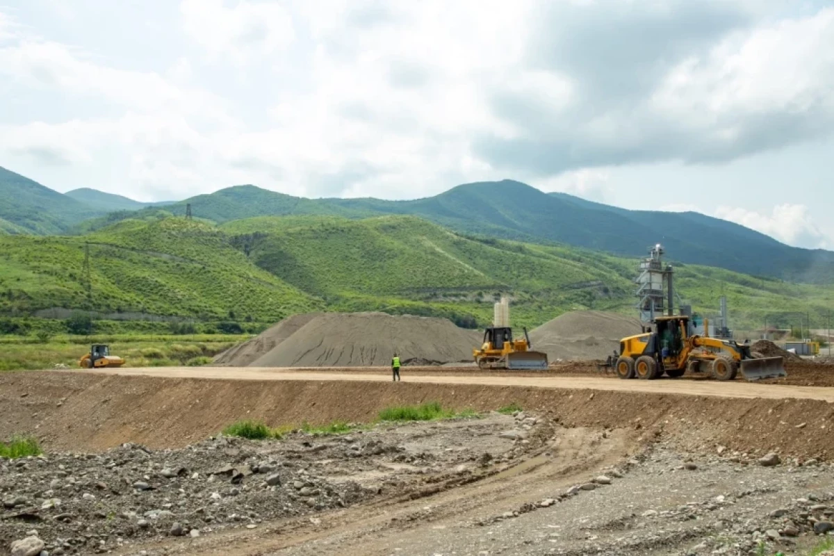 Ağdam-Xankəndi dəmir yolu xəttinin tikintisi sürətləndirildi - VİDEO