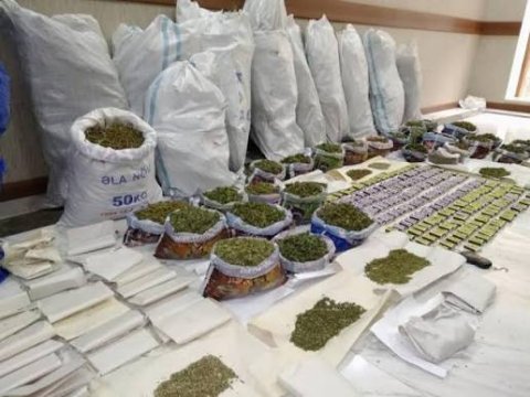 Azərbaycanda 6 tondan çox narkotik müsadirə edildi