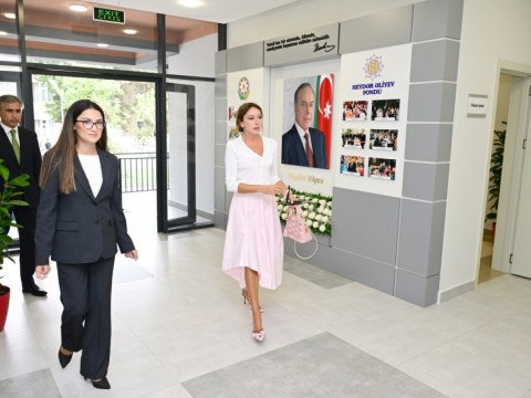 Mehriban Əliyeva doğum günündə&nbsp;körpələr evi-uşaq bağçasının açılışını edib