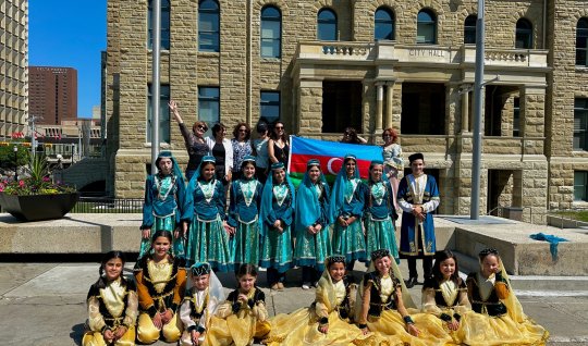 Kanadanın Kalqari şəhərində bayrağımız ucaldıldı - FOTOLAR