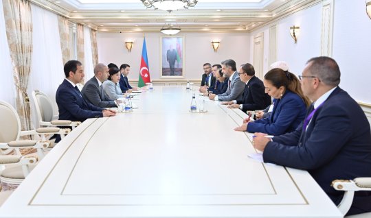 Sahibə Qafarova Türkiyə nümayəndə heyətini qəbul edib - FOTOLAR