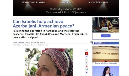 İsrail mediası “Dünya Qafqazda sülh üçün” kampaniyasından yazıb