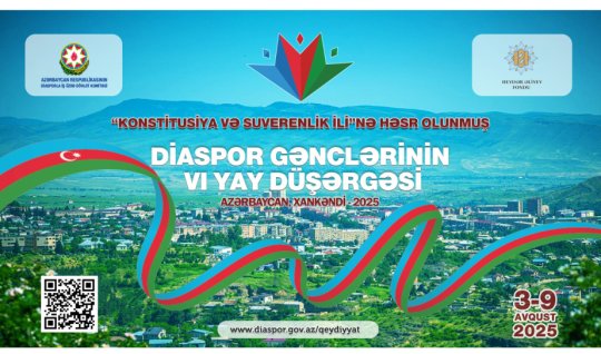 Xankəndi şəhərində Diaspor Gənclərinin VI Yay Düşərgəsi başlayır
