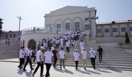 Diaspor gəncləri Qarabağ Universitetində - FOTO