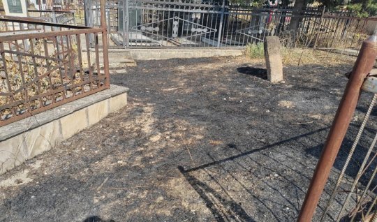 Qəbiristanlığı yandıran şəxslər saxlanıldı