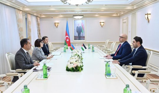 Sahibə Qafarova Fələstinin yeni səfiri ilə görüşüb 