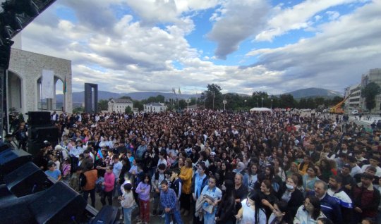 Xankəndidə şəhər günü münasibətilə möhtəşəm konsert - FOTO
