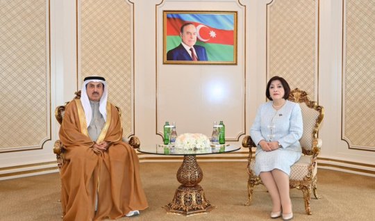 Sahibə Qafarova həmkarı ilə görüşdü