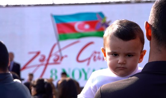 Cəbrayıl şəhərində Zəfər Günü qeyd olunub - FOTOLAR