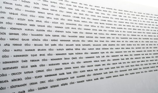 Zəfər Muzeyinin divarlarına şəhidlərimizin adları həkk olunub